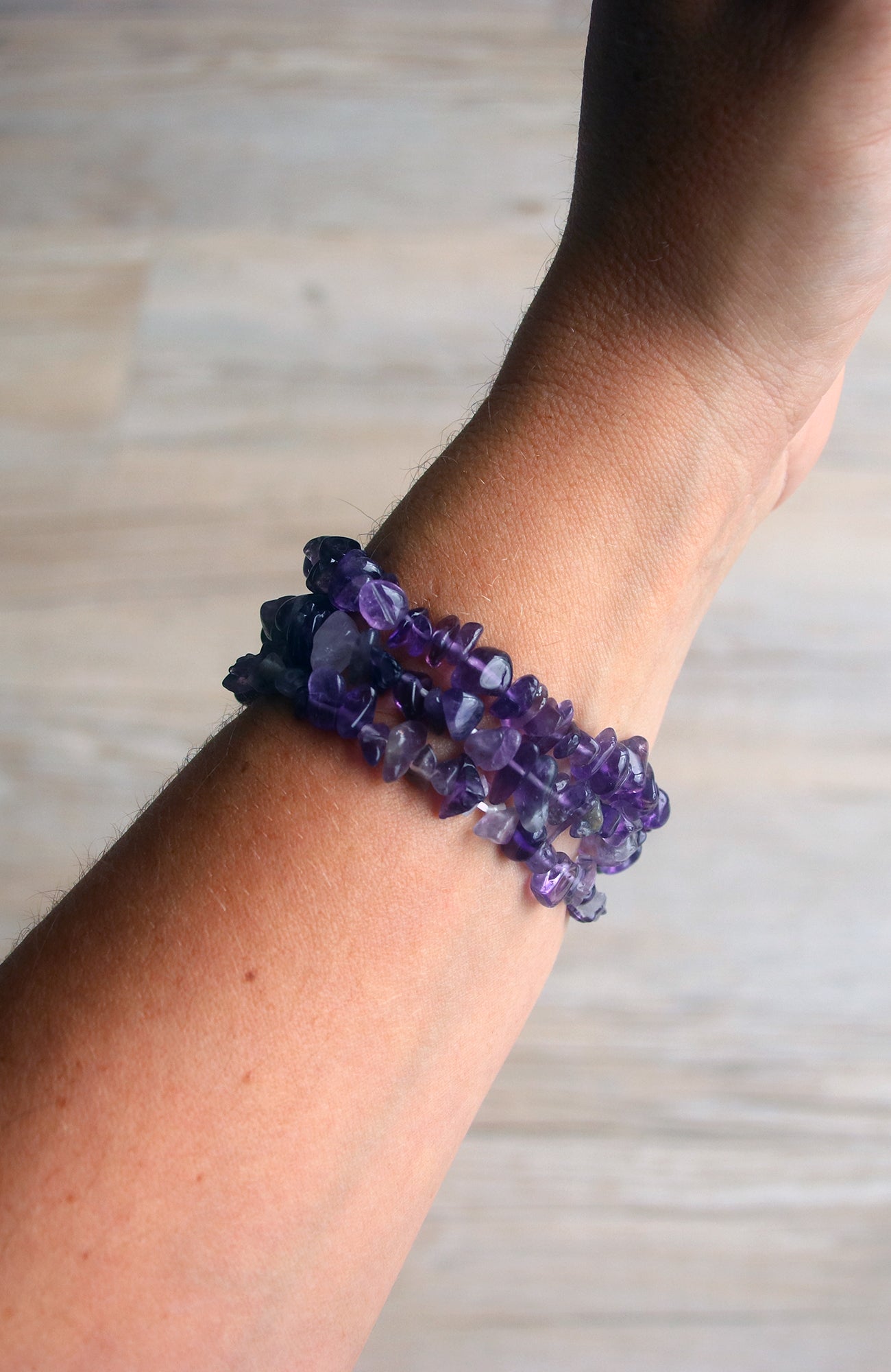 Amethyst Chip Bracelet